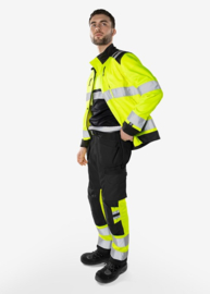 HIGH VIS GREEN WERKBROEK, GERECYCLED POLYESTER