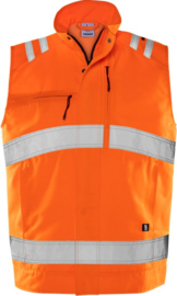 HIGH VIS GREEN VEST, GERECYCLED POLYESTER