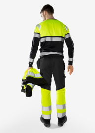 HIGH VIS GREEN WERKBROEK, GERECYCLED POLYESTER