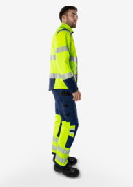 HIGH VIS GREEN STRETCH JACK, GERECYCLED POLYESTER