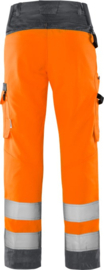 HIGH VIS GREEN BROEK DAMES, GERECYCLED POLYESTER