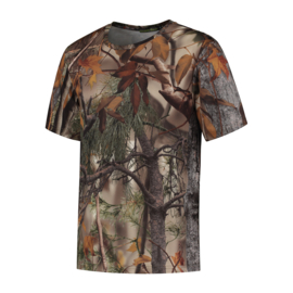 T-Shirt Short Sleeve Camo Light Brown, size S