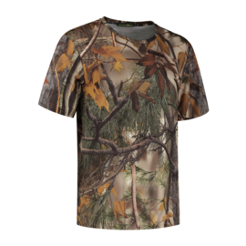 T-Shirt Short Sleeve Camo Light Brown, size S