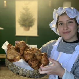 Oliebol met Krenten