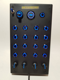 Usb Button Box 31 functions backlit blue for Simracing