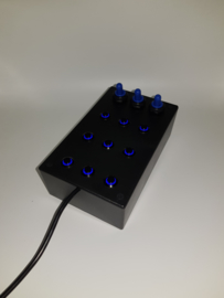 PC or PS4 USB button Box 12 functions back lit blue sim racing