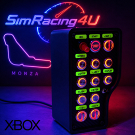 Xbox X Assetto Corsa Competizione usb button box 16 functions back-lit RED also compatible with project cars 2 and F1 2022/23