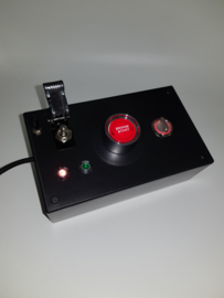 Usb Pc button box 4 functions back-lit red buttons with toggle combined with 2 led