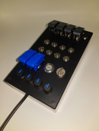 PC USB button Box 29 functions back lit Blue sim racing