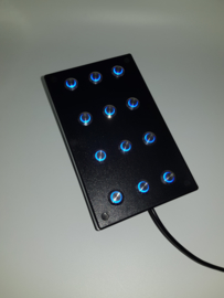 PC or PS4 USB button Box 12 functions back lit Blue sim racing