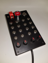 PC  USB button Box 32 functions back lit Red sim racing