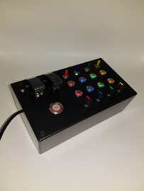 PC or ps4 USB Box 31 functions back lit multi colour push buttons+ toggles+ encoders sim racing