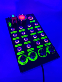 PC  USB button Box 32 functions back lit Red sim racing