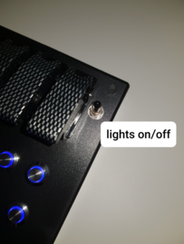 PC USB button Box 29 functions back lit Blue sim racing