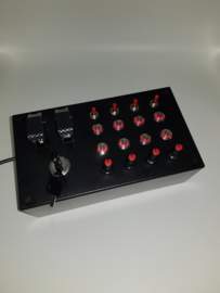 PC USB Box 31 functions back lit RED push buttons+ toggles+ encoders Truck simulators