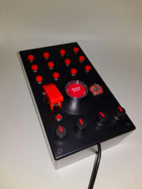 PC USB 28 function push Button Box Red + start engine sim racing