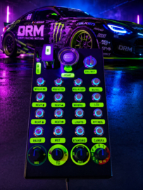 PC USB button Box 32 functions back lit Blue sim racing
