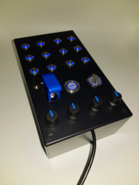 PC USB button Box 28 functions back lit Blue sim racing