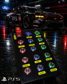 Ps5 Assetto Corsa Competizione usb button box 16 functions back-lit RED BLUE and GREEN also compatible with project cars 2 and F1 2022/23