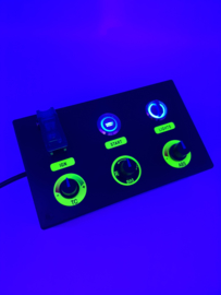 Pc or Ps4 USB button box 13 functions back lit blue for simracing