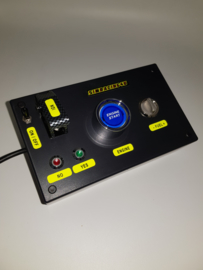 Usb Pc button box 4 functions back-lit blue buttons with toggle combined with 2 led