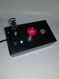 Usb Pc button box 4 functions back-lit red buttons with toggle combined with 2 led
