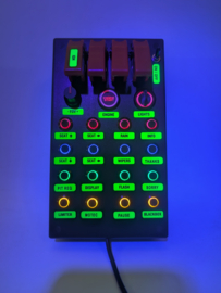 PC USB BUTTON BOX 26 functions black back-lit multicolour buttons for simracing
