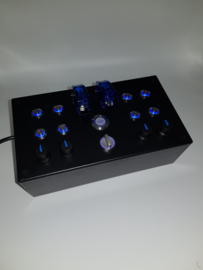 PC or PS4 USB button Box 25 functions back lit Blue sim racing & Flight simulators