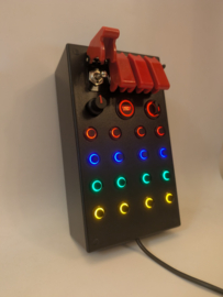 PC USB BUTTON BOX 26 functions black back-lit multicolour buttons for simracing