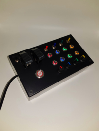 PC or ps4 USB Box 31 functions back lit multi colour push buttons+ toggles+ encoders sim racing