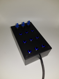 PC or PS4 USB button Box 12 functions back lit blue sim racing