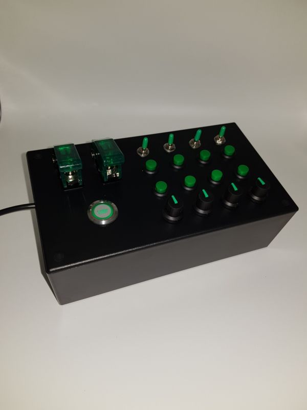 Button Box with Key Start for Simulators, DIY