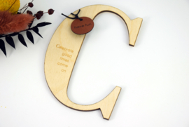 Collectie houten LETTERS