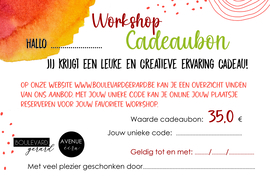 Cadeaubon workshop - 35 euro
