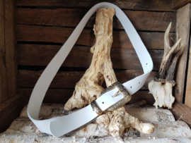 Off-White met gouden gesp 3cm broekriem