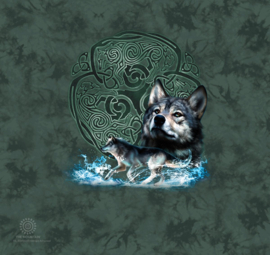 Celtic Wolf Refresh Green Tumbler