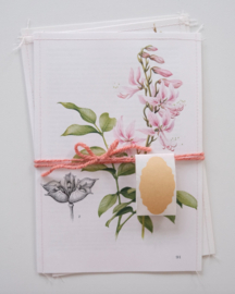 3x Handmade envelop - Bloemen