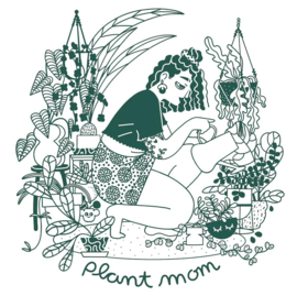 Plant Mom tote bag