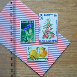Handgemaakte postzegel koelkastmagneten, set I