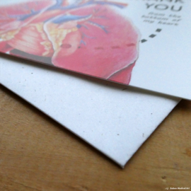 You are here: kleurrijke medische illustratie wenskaart met envelop