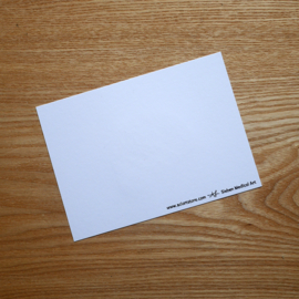 I lobe you - handprinted greeting card with medical pun
