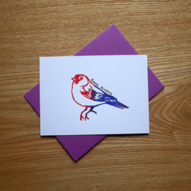 Happy Birdday - verjaardagskaart met pun