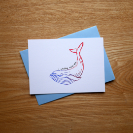 I whaley miss you - greeting card
