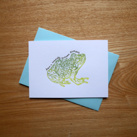 Have a toadally awesome birthday - greeting card with pun