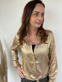 BLOUSE METALLIC GOLD