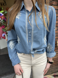 BLOUSE NORAH - BLAUW