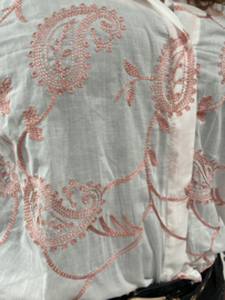 BLOUSE ROSE EMBROIDERY - WIT