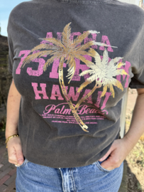 TSHIRT HAWAÏ - GRIJS