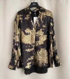 BLOUSE CLOUDY GOLD VHALS- ZWART