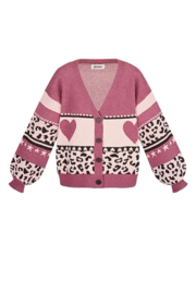 VEST PANTER HART - ROZE